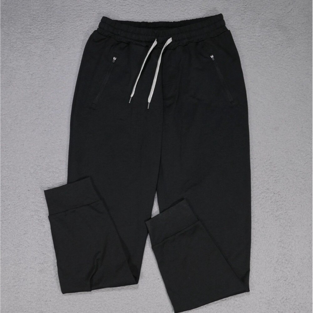 Vuori Ponto Performance Jogger Men's Medium Black Drawstring Travel - Picture 6 of 16